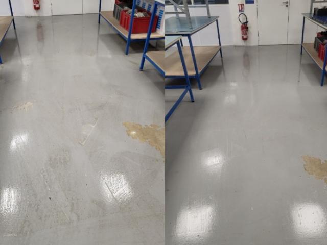 decapage des sols en lino surface 500M2